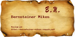 Bernsteiner Mikes névjegykártya